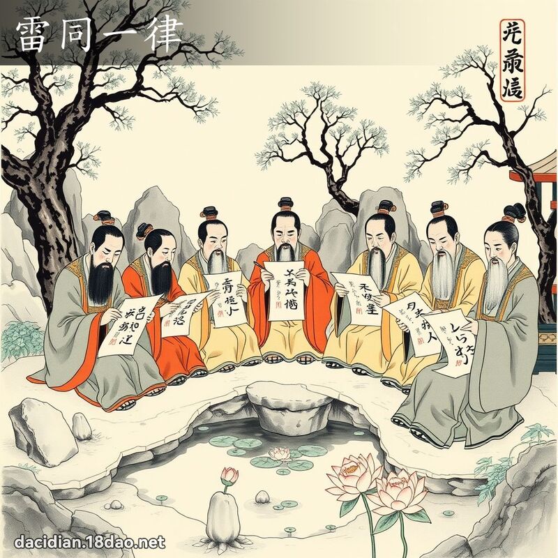 雷同一律 配图