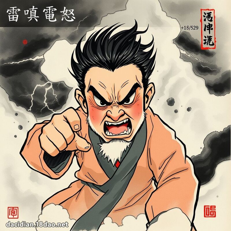 雷嗔电怒 配图