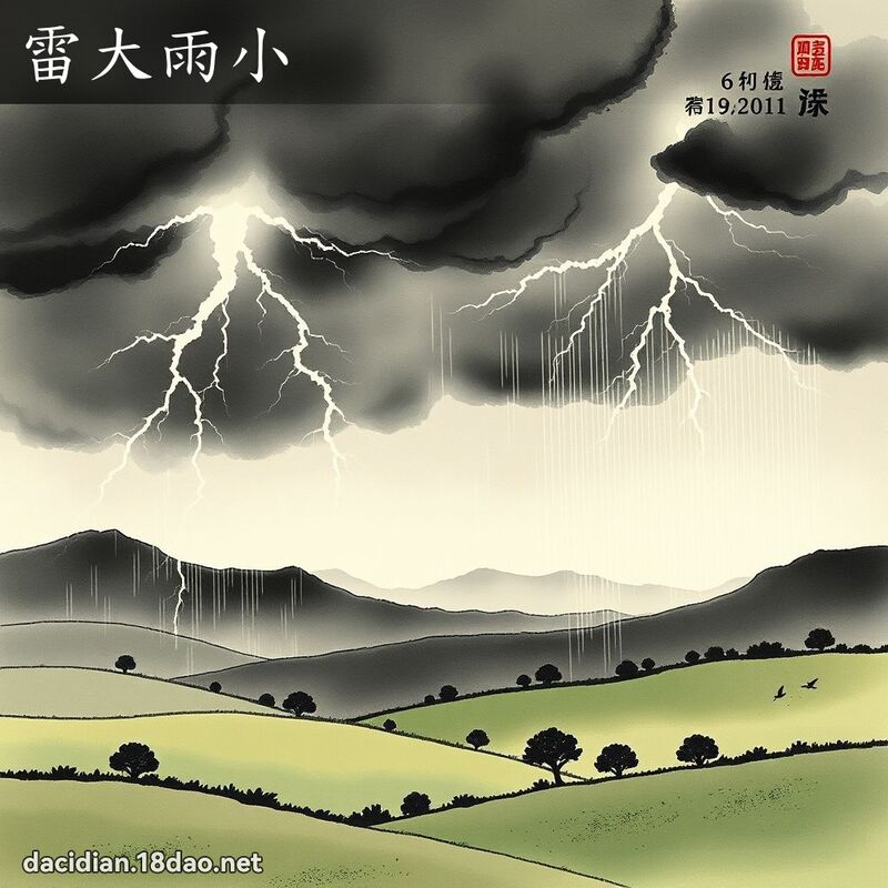 雷大雨小 配图