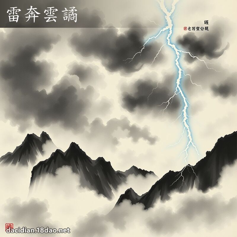 雷奔云譎 配图
