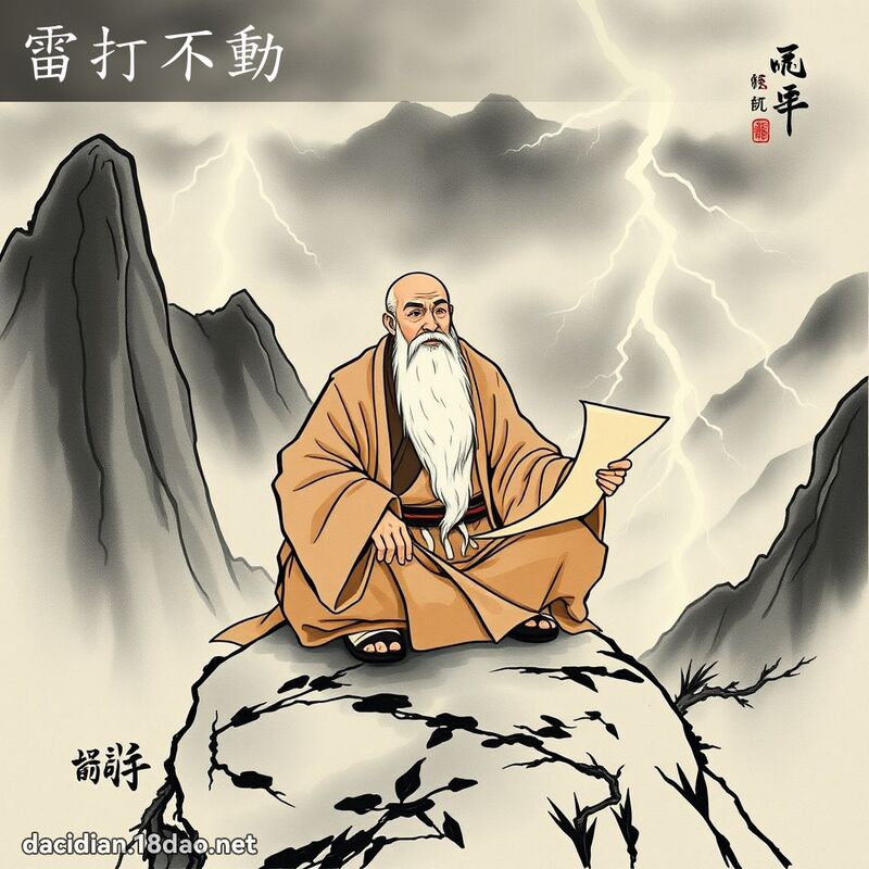 雷打不动 配图