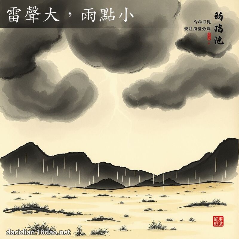 雷声大,雨点小 配图