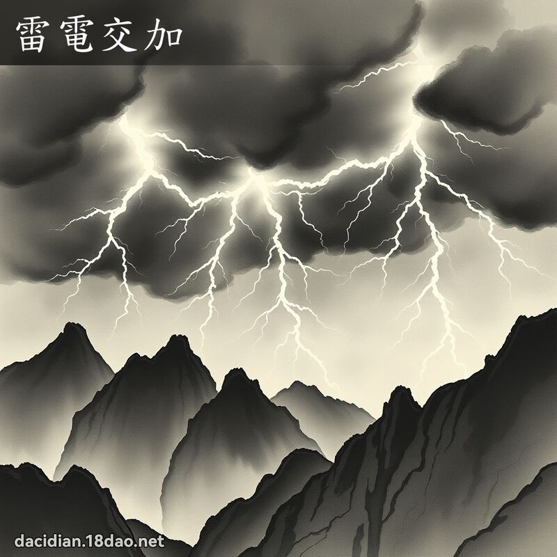 雷电交加 配图