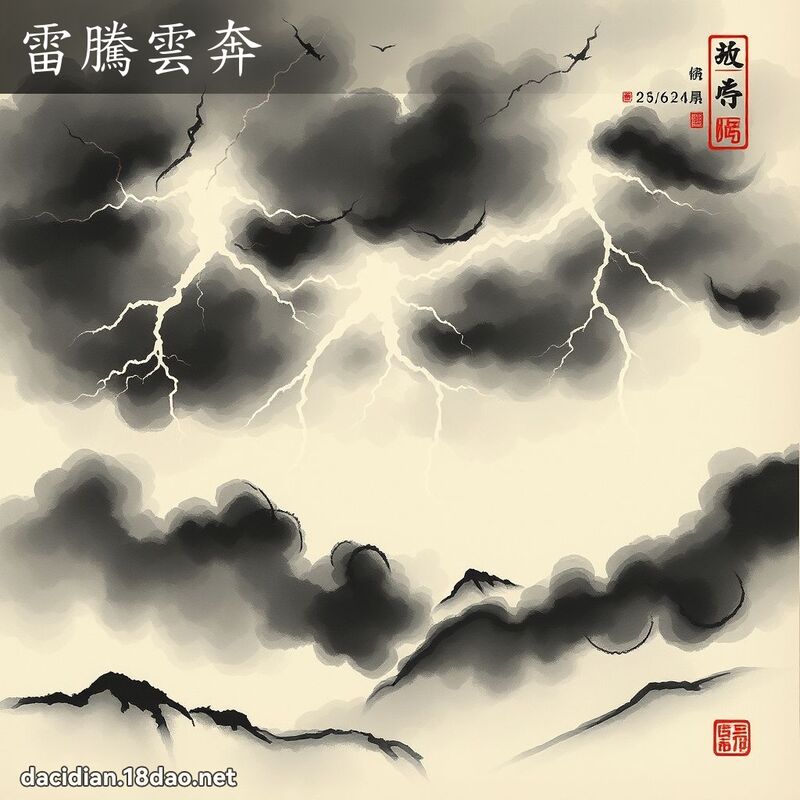 雷腾云奔 配图