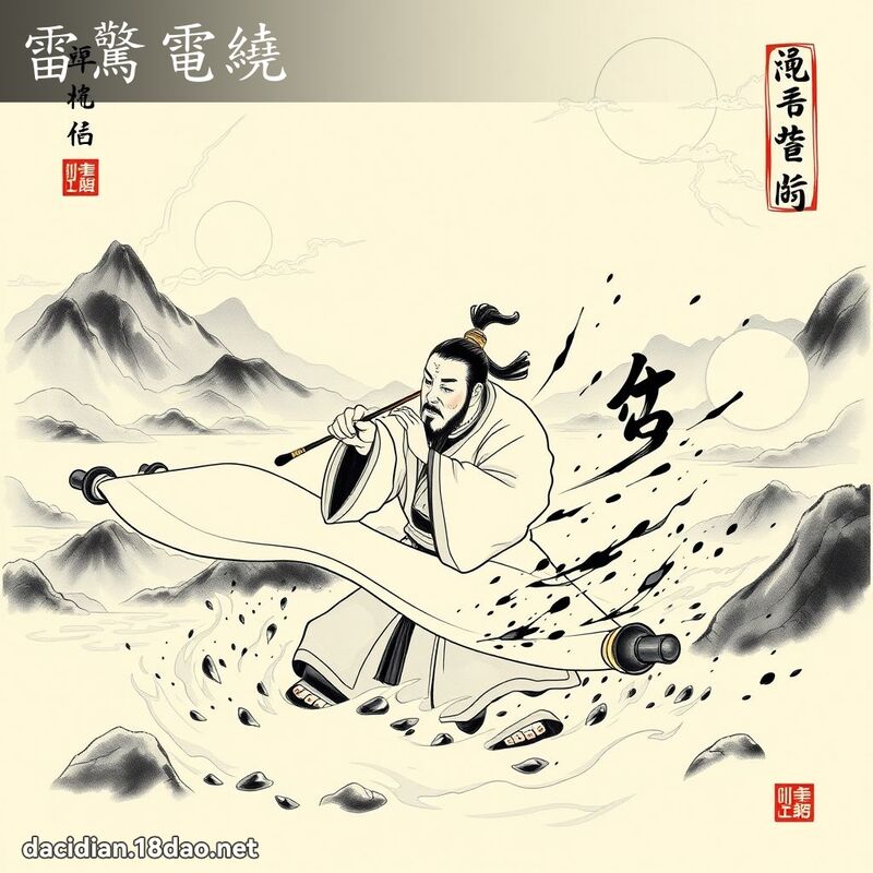 雷惊电绕 配图