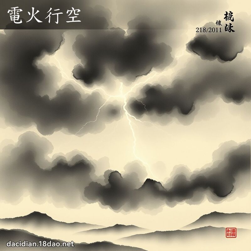 电火行空 配图