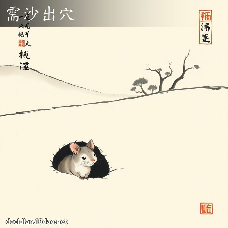 需沙出穴 配图