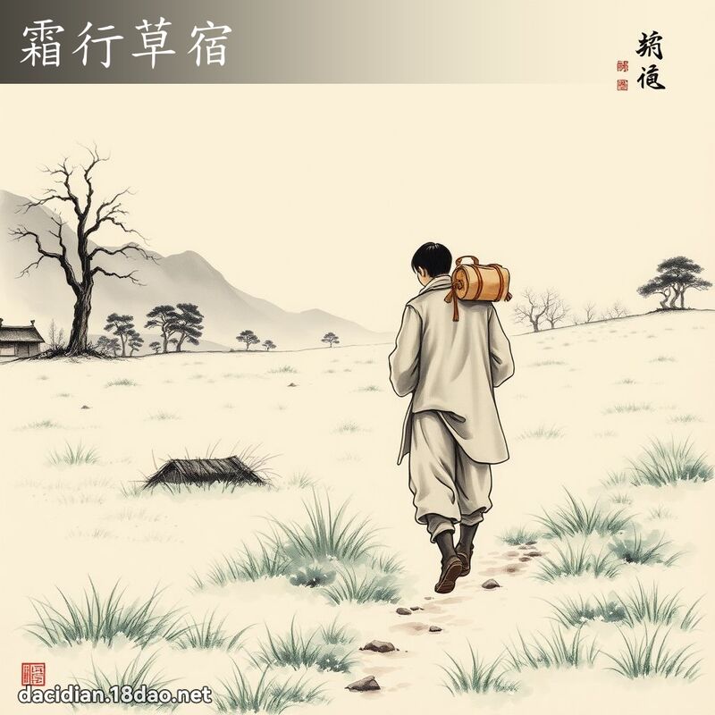 霜行草宿 配图