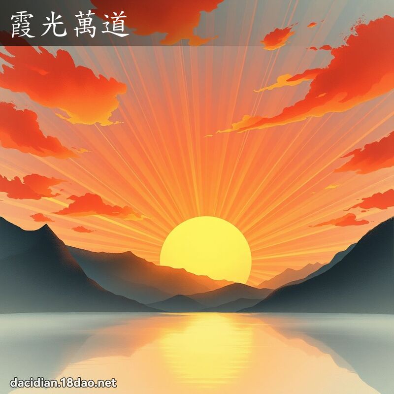 霞光万道 配图