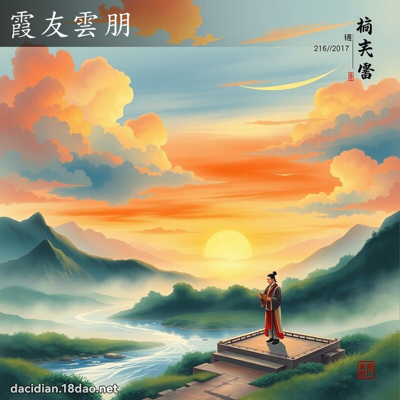 霞友云朋 配图