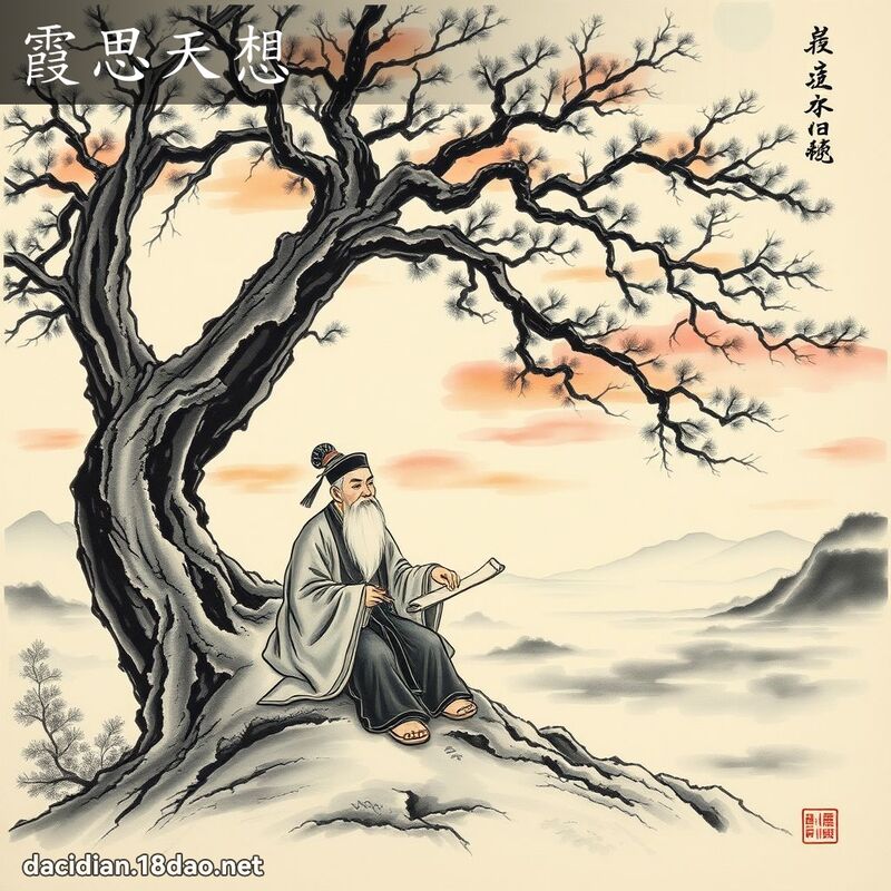 霞思天想 配图