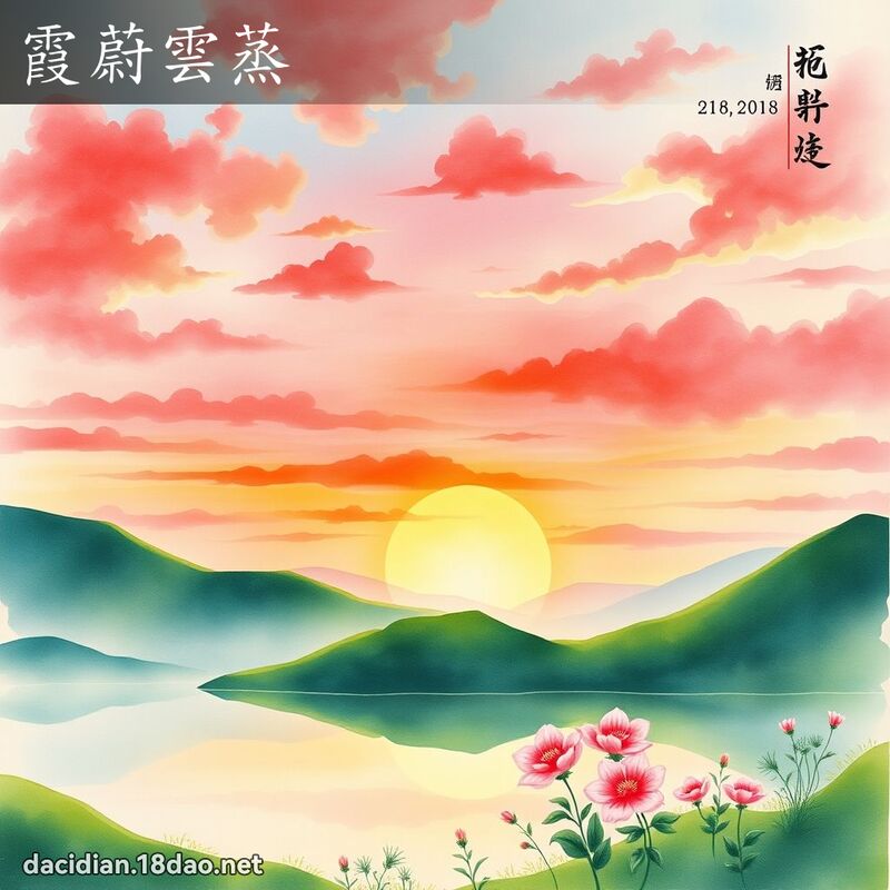 霞蔚云蒸 配图
