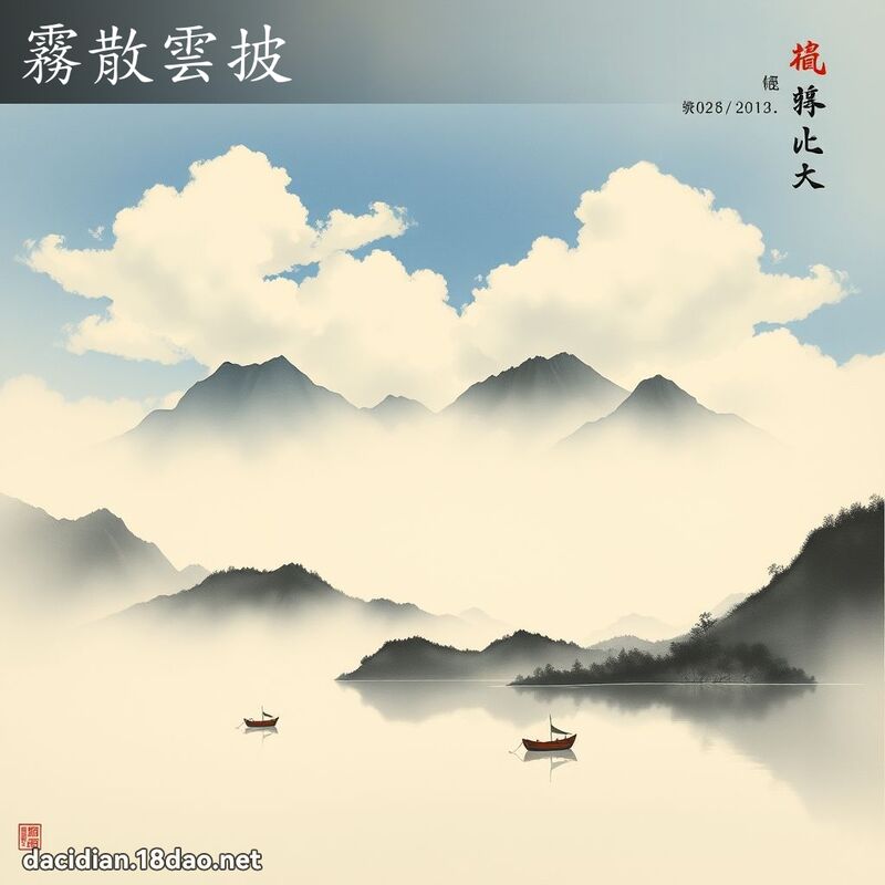 雾散云披 配图