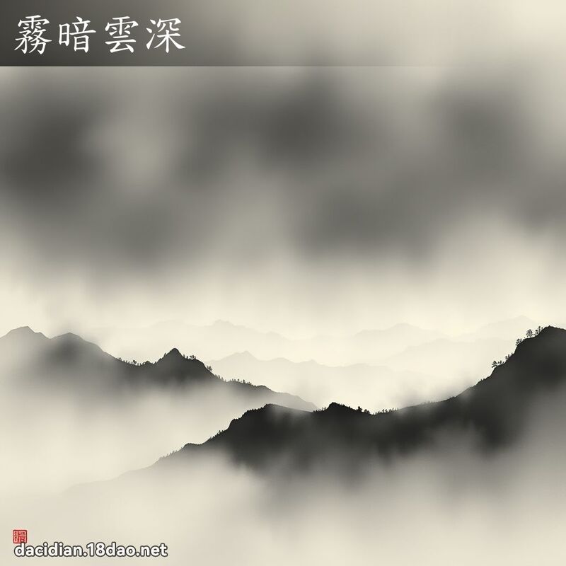 雾暗云深 配图