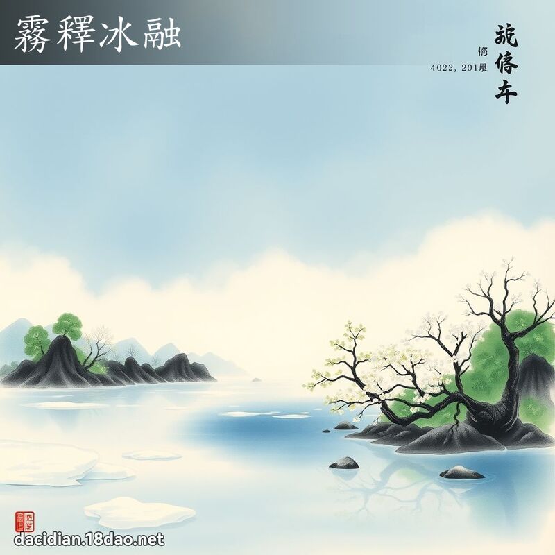 雾释冰融 配图