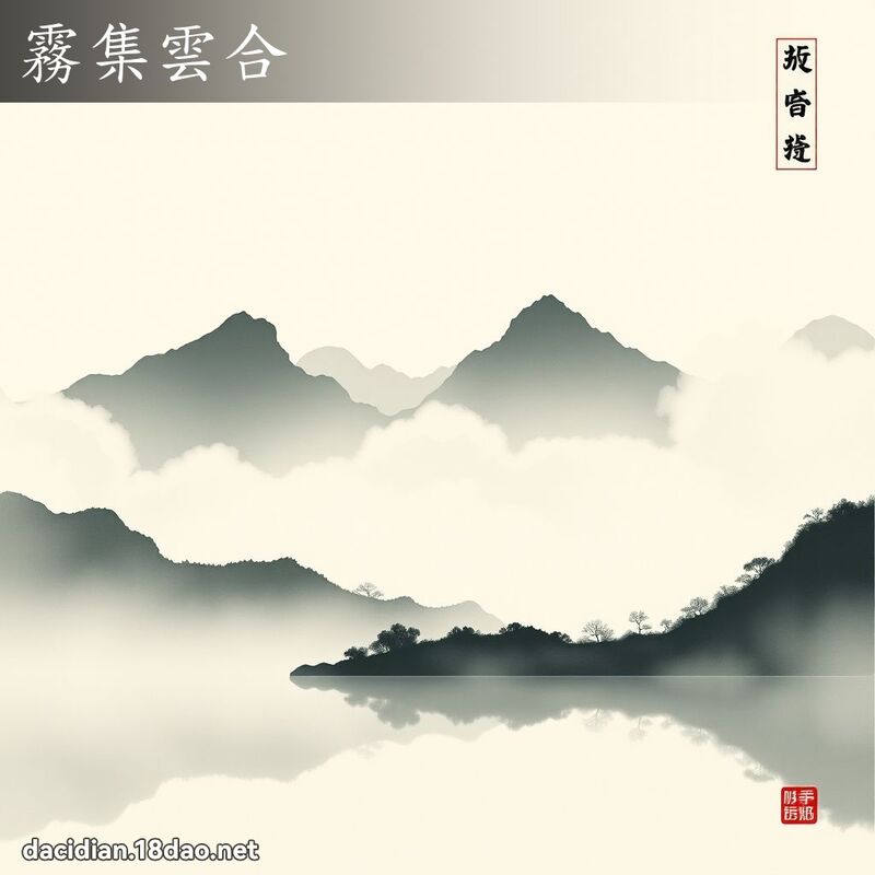 雾集云合 配图