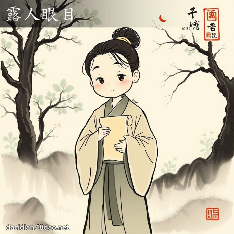 露人眼目 配图