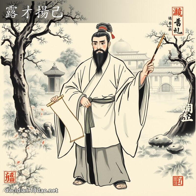露才扬己 配图