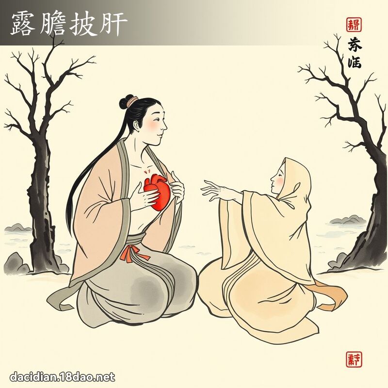 露胆披肝 配图
