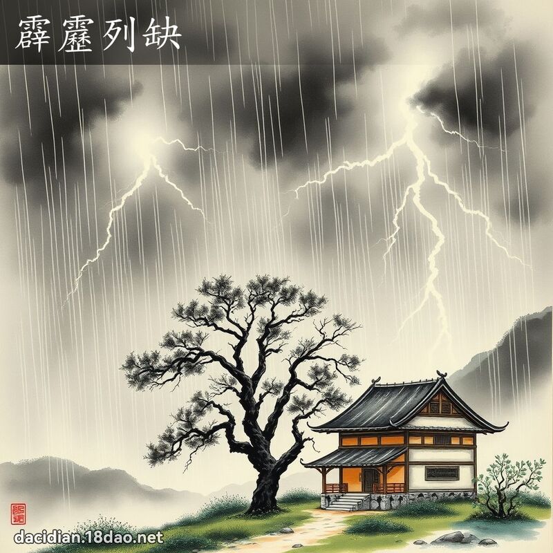 霹靂列缺 配图