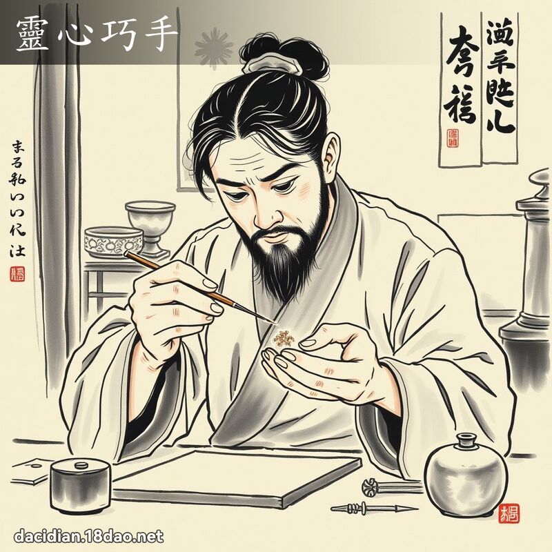 靈心巧手 配图