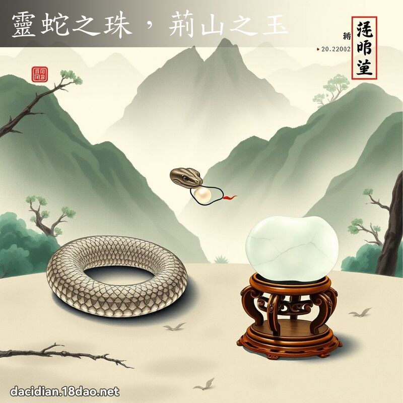 靈蛇之珠,荊山之玉 配图