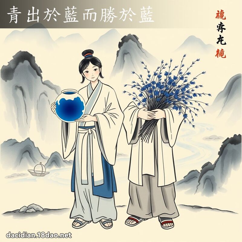 青出於藍而勝於藍 配图