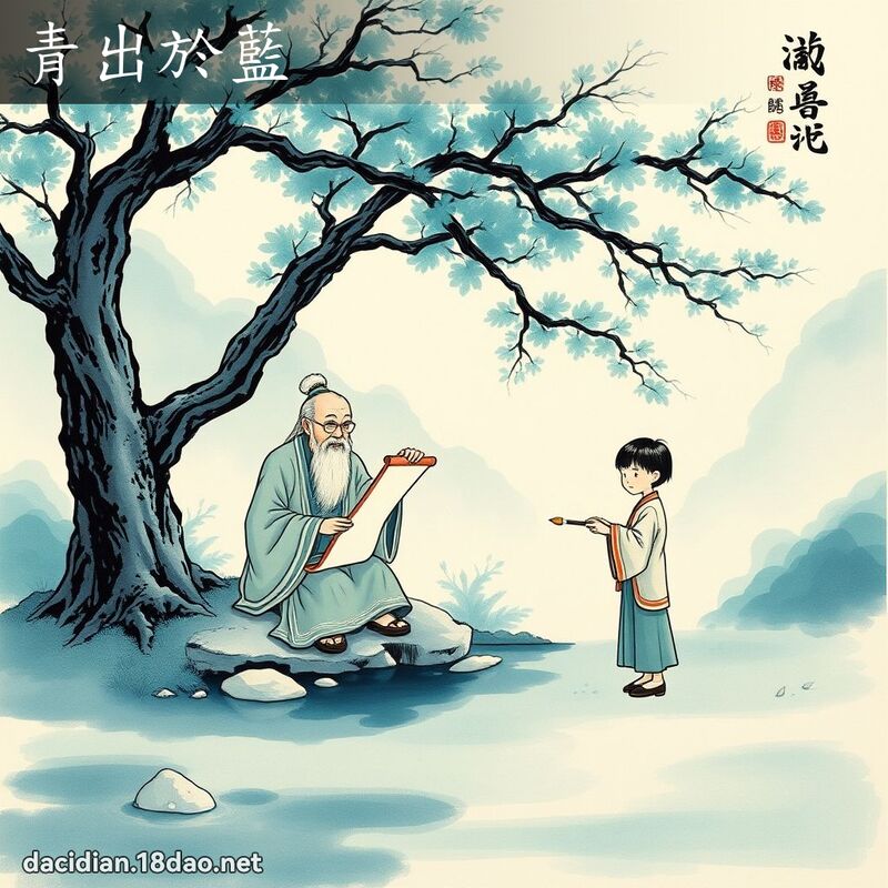 青出於藍 配图
