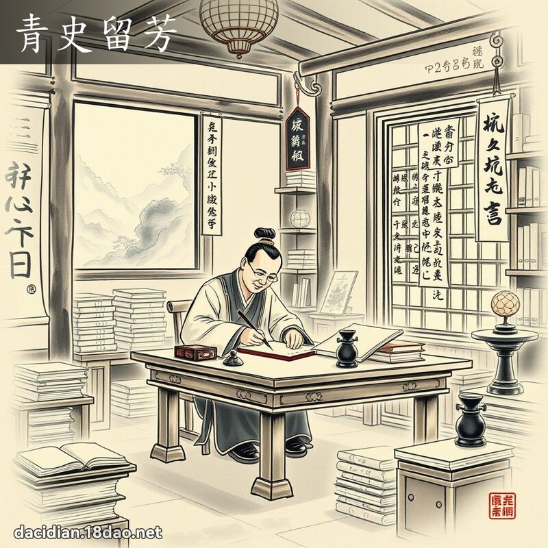 青史留芳 配图