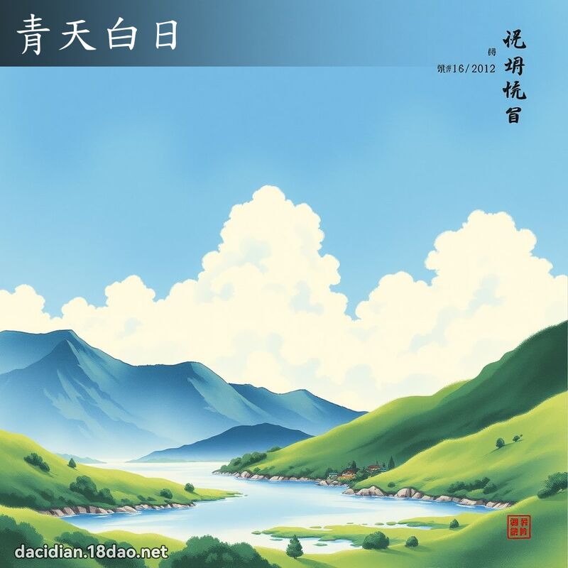 青天白日 配图