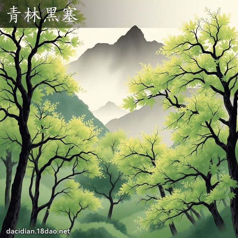 青林黑塞 配图