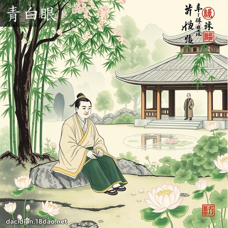 青白眼 配图