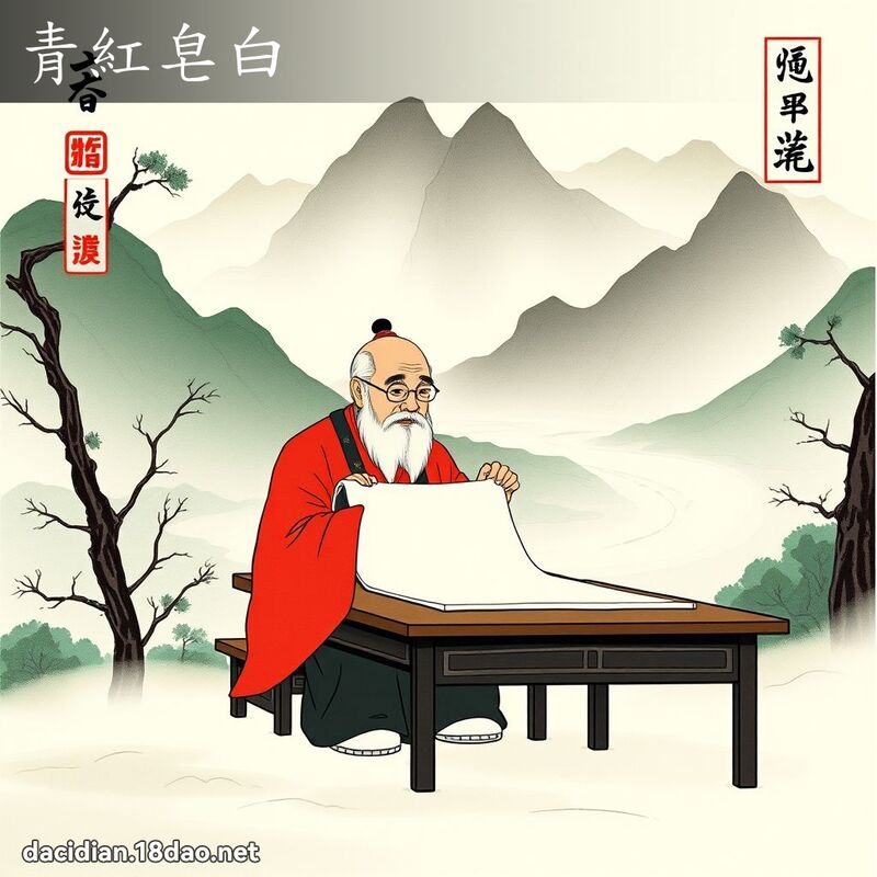 青紅皂白 配图