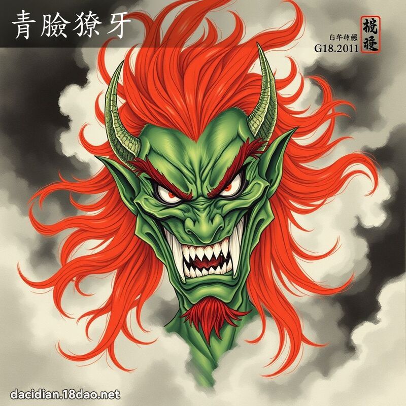 青臉獠牙 配图