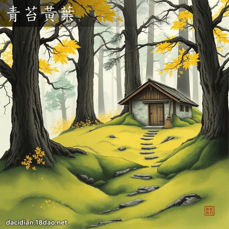 青苔黃葉 配图
