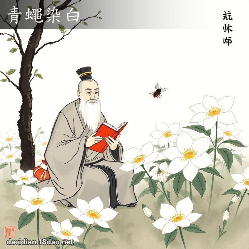 青蠅染白 配图