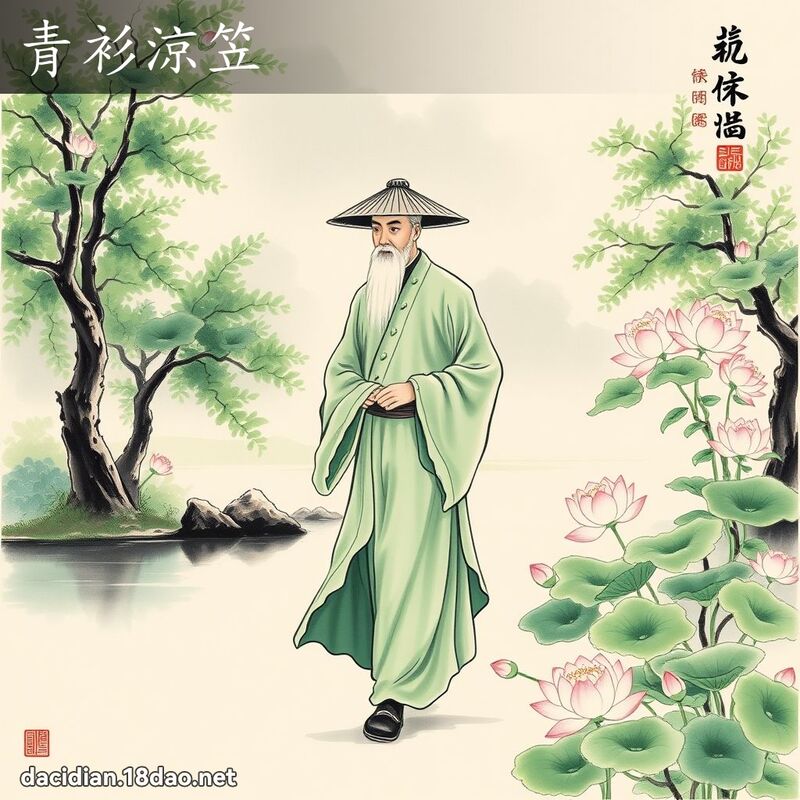 青衫涼笠 配图