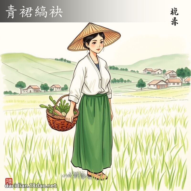 青裙縞袂 配图
