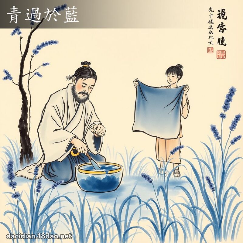 青過於藍 配图
