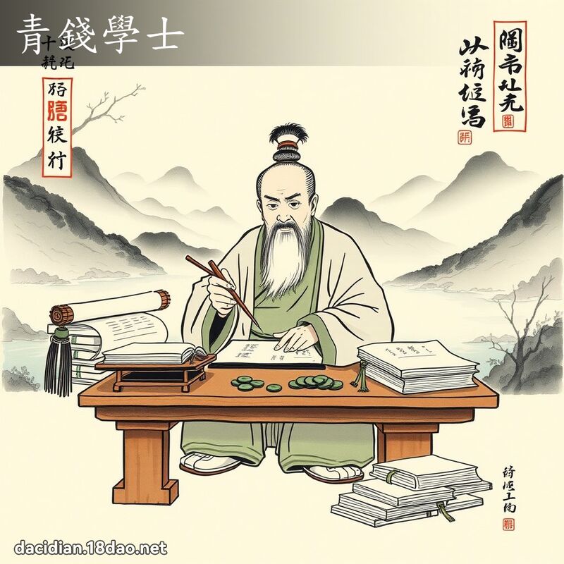 青錢學士 配图