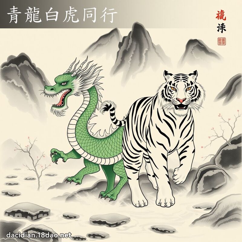 青龙白虎同行 配图