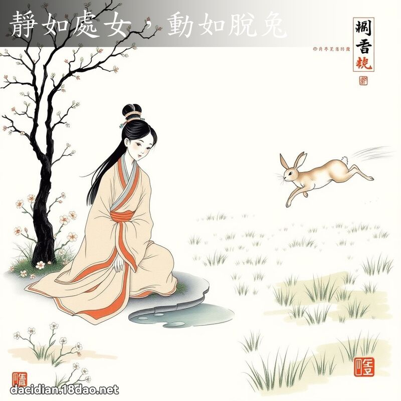 静如处女,动如脱兔 配图