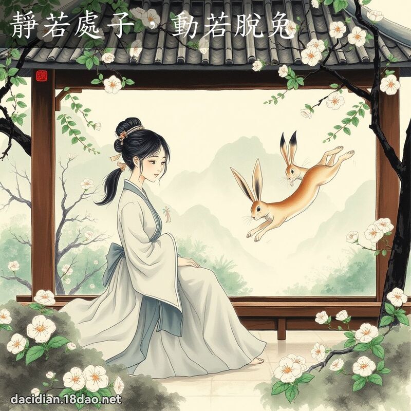 静若处子,动若脱兔 配图