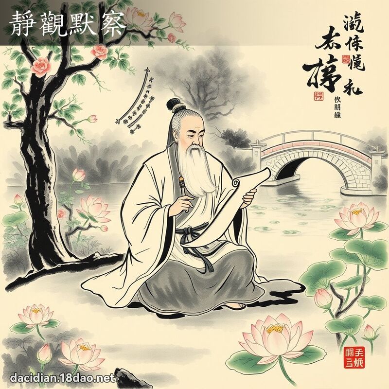静观默察 配图