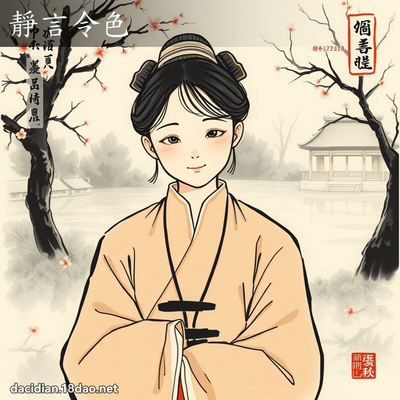 静言令色 配图