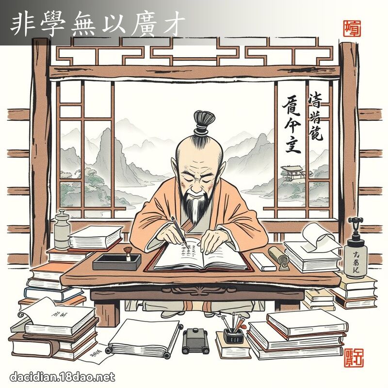 非学无以广才 配图