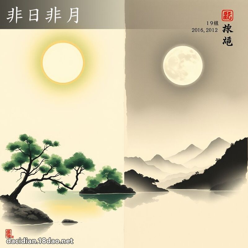 非日非月 配图