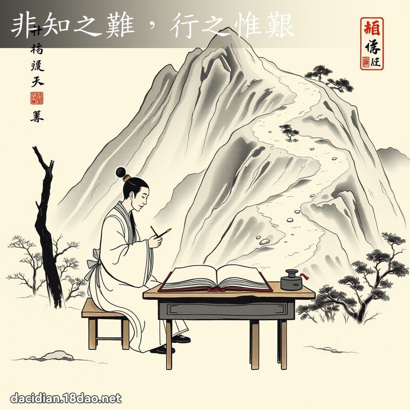 非知之难,行之惟艰 配图