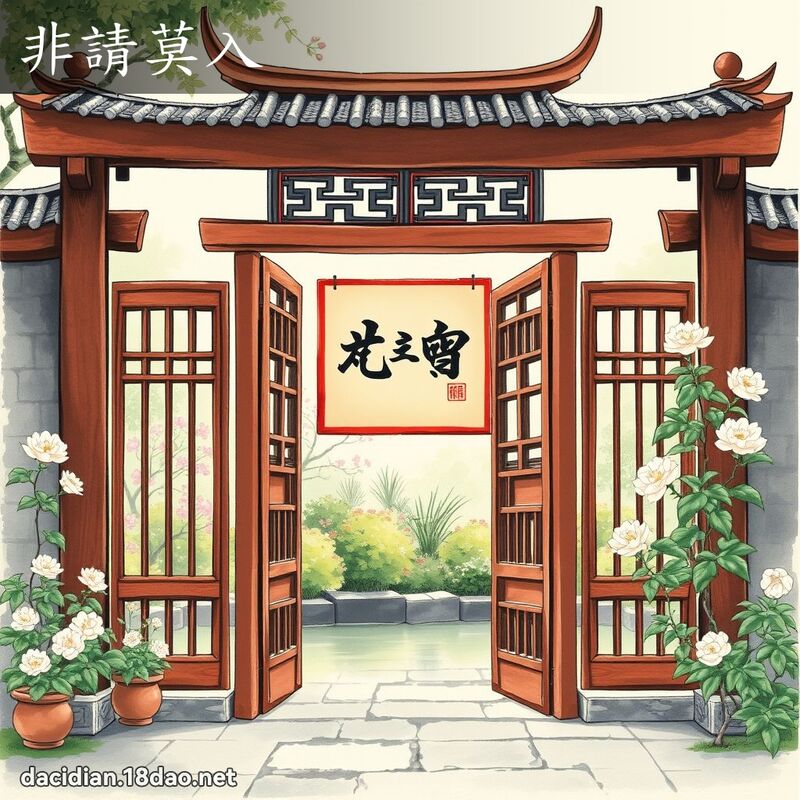 非请莫入 配图