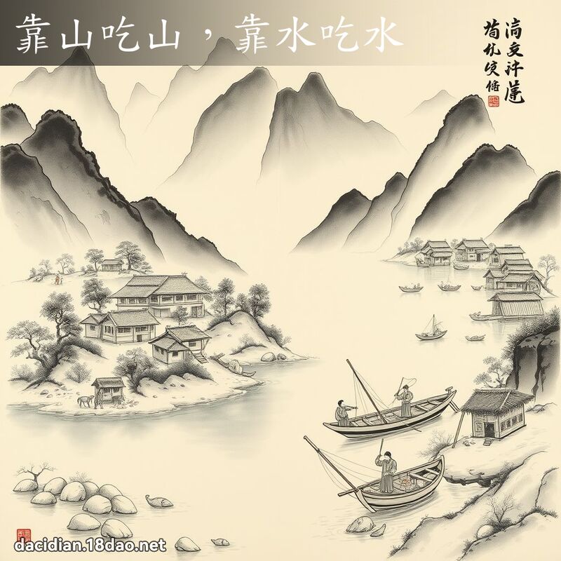 靠山吃山,靠水吃水 配图